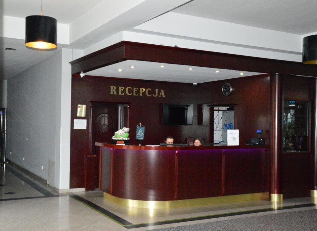 Recepcja w Balneoklinice St. George w Ciechocinku