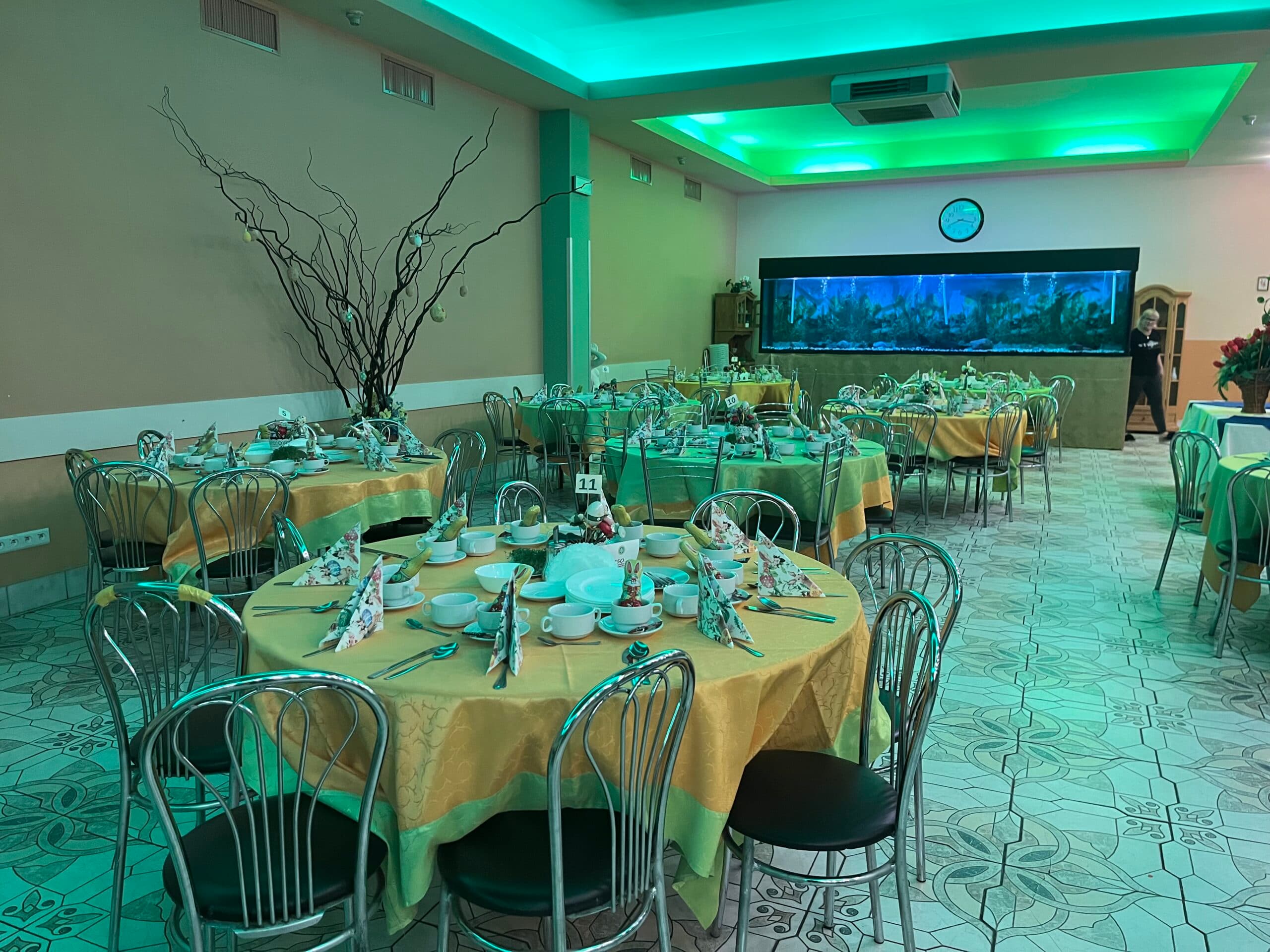 Sala restauracyjna w Sanatorium Oaza w Inowrocławiu