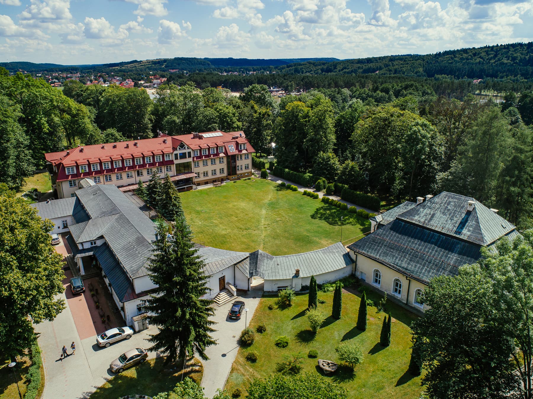 Budynki w Sanatorium Krasnobród w Krasnobrodzie
