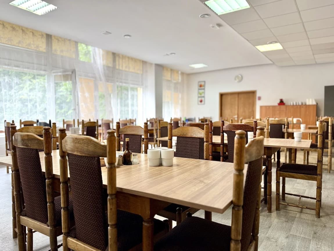 Jadalnia w Sanatorium Leśnik w Sopocie