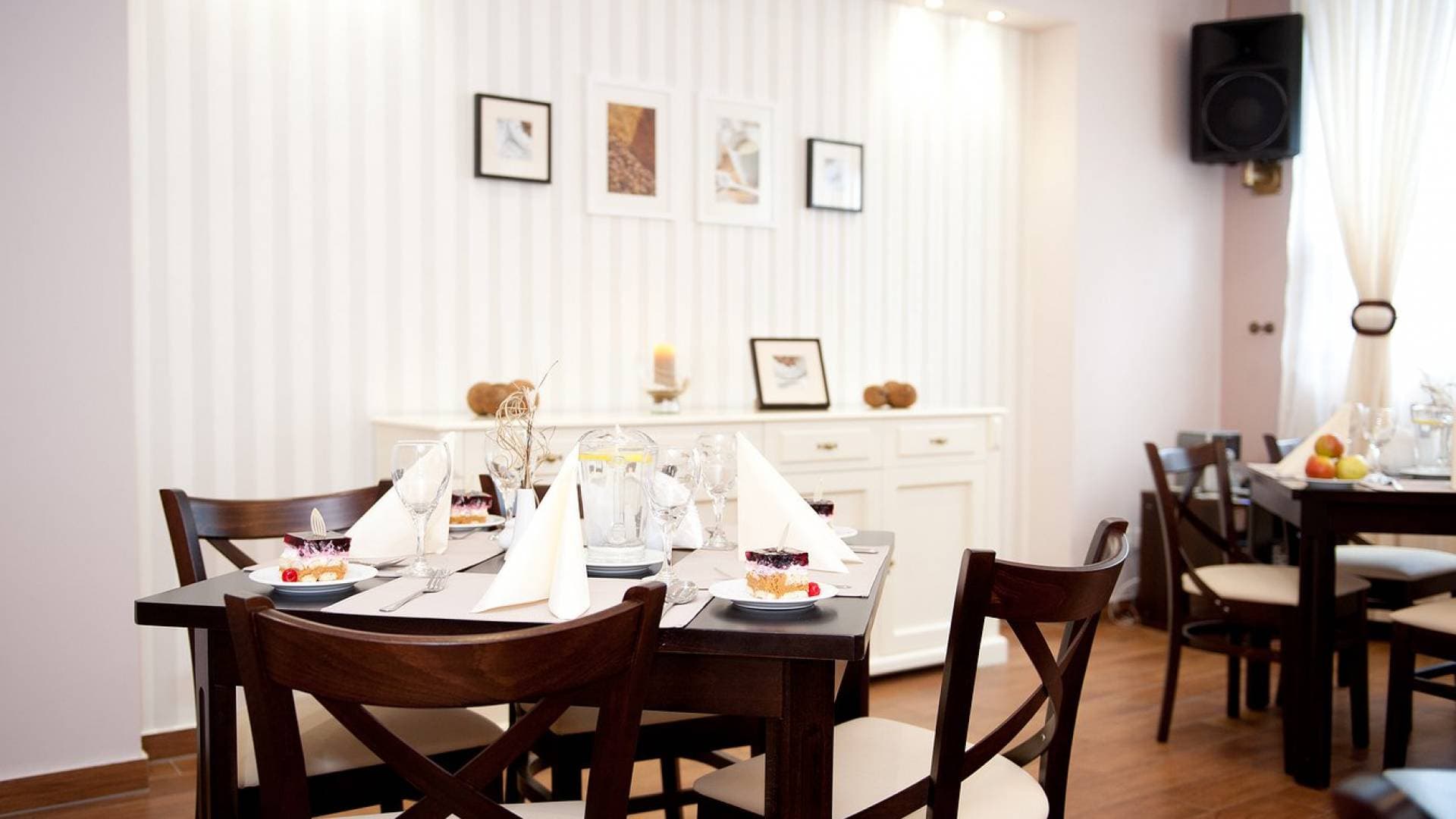 Restauracja i kawiarnia w Ośrodku Bagińscy Spa w Pobierowie